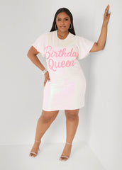 Birthday Queen Sequin Dress