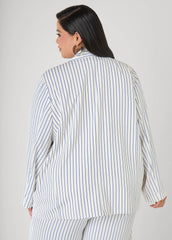 Pinstriped Blazer