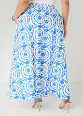Floral Print Maxi Skirt