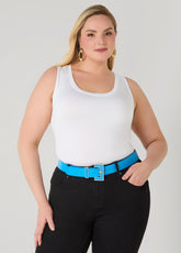 Enamel Buckle Belt