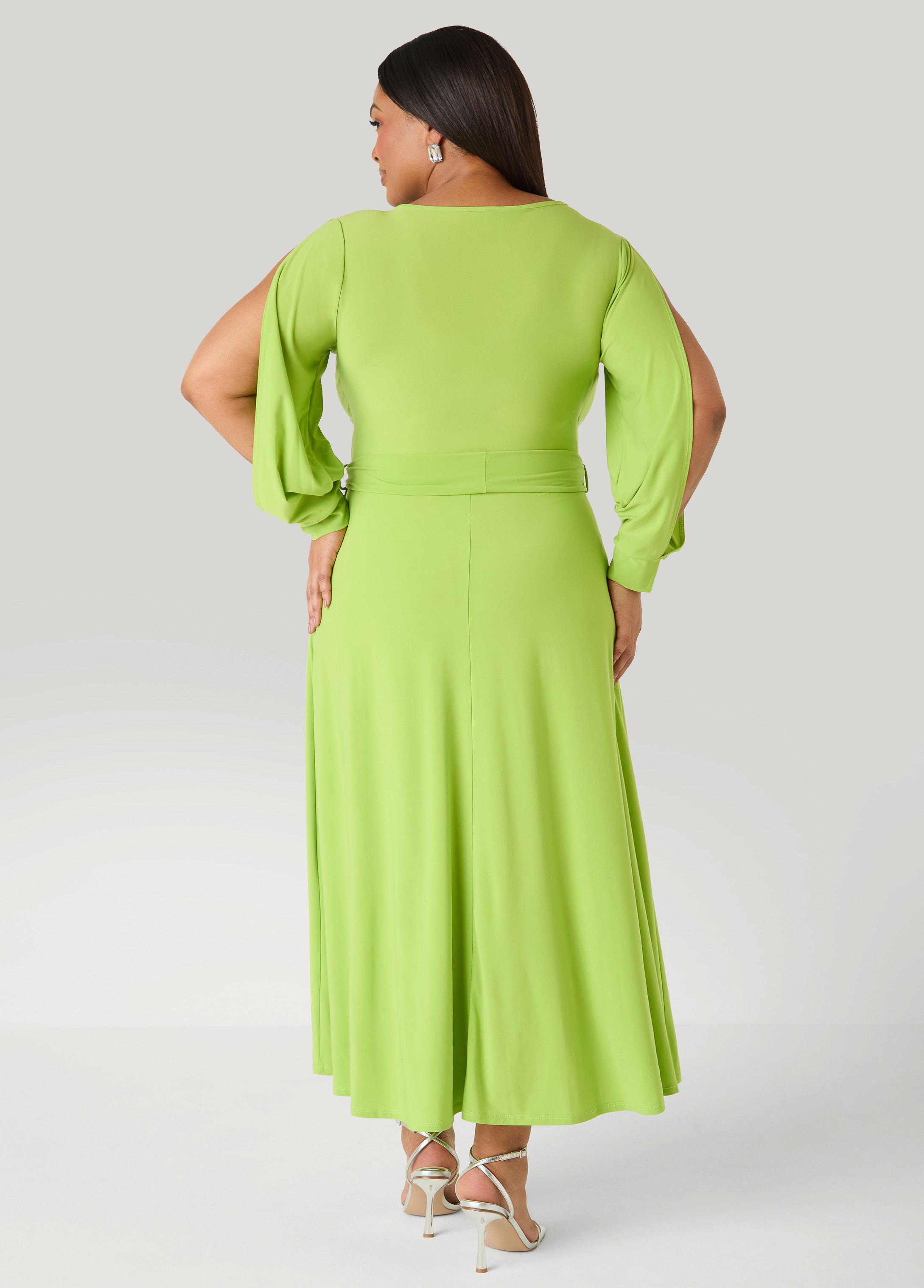 Tall Split Sleeve A Line Maxi Dress