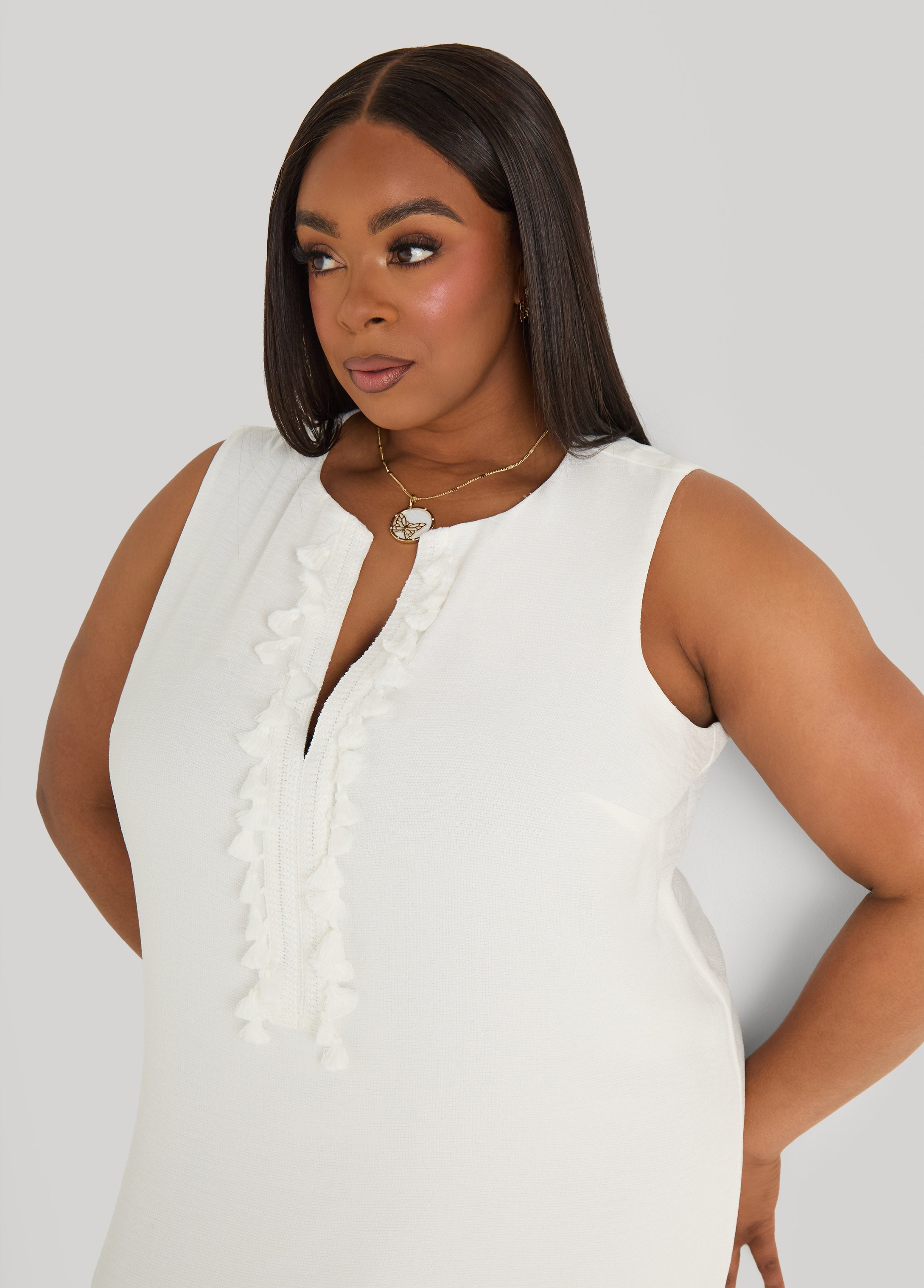 Pompom Maxi Dress