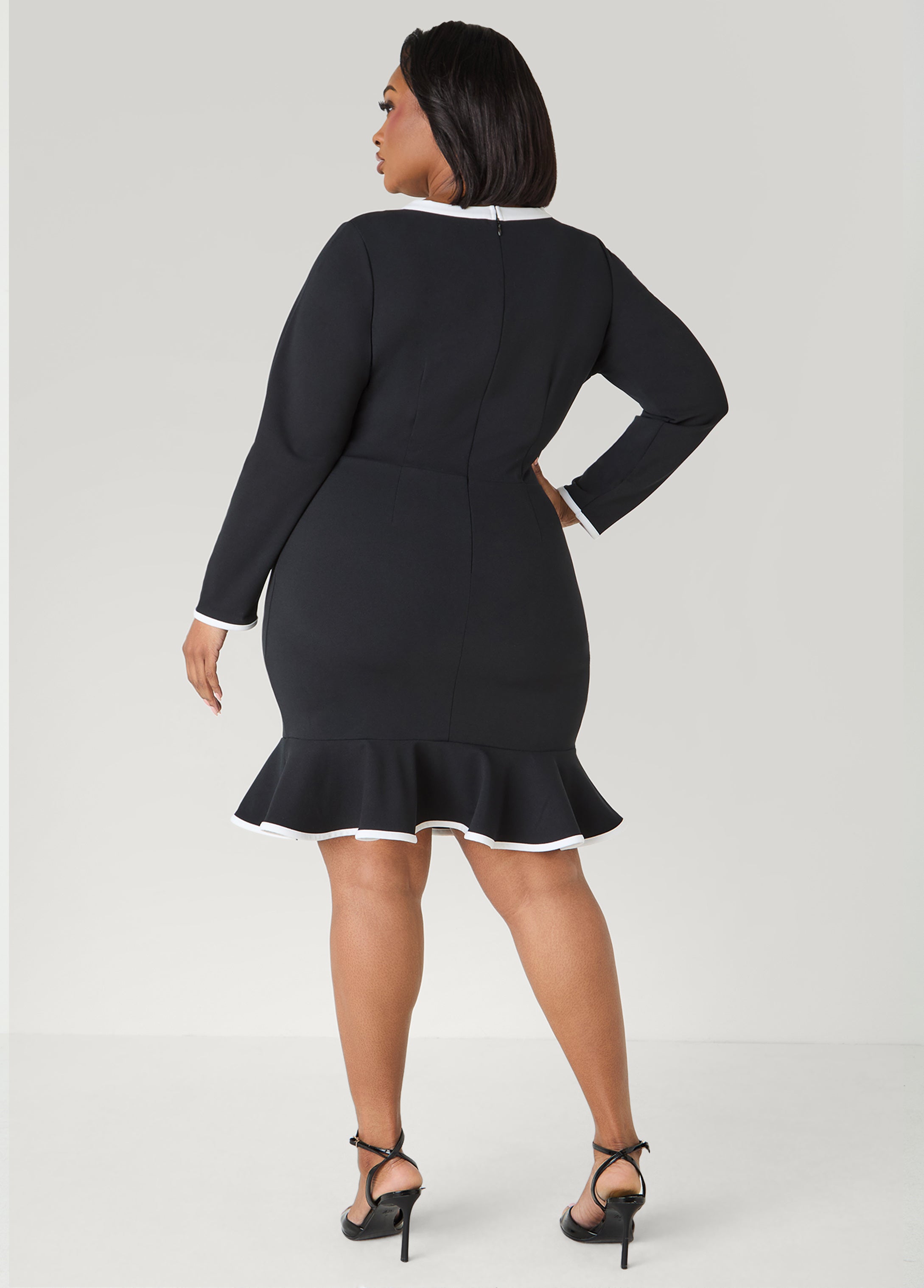 Bow Embellished Cutout Dress
