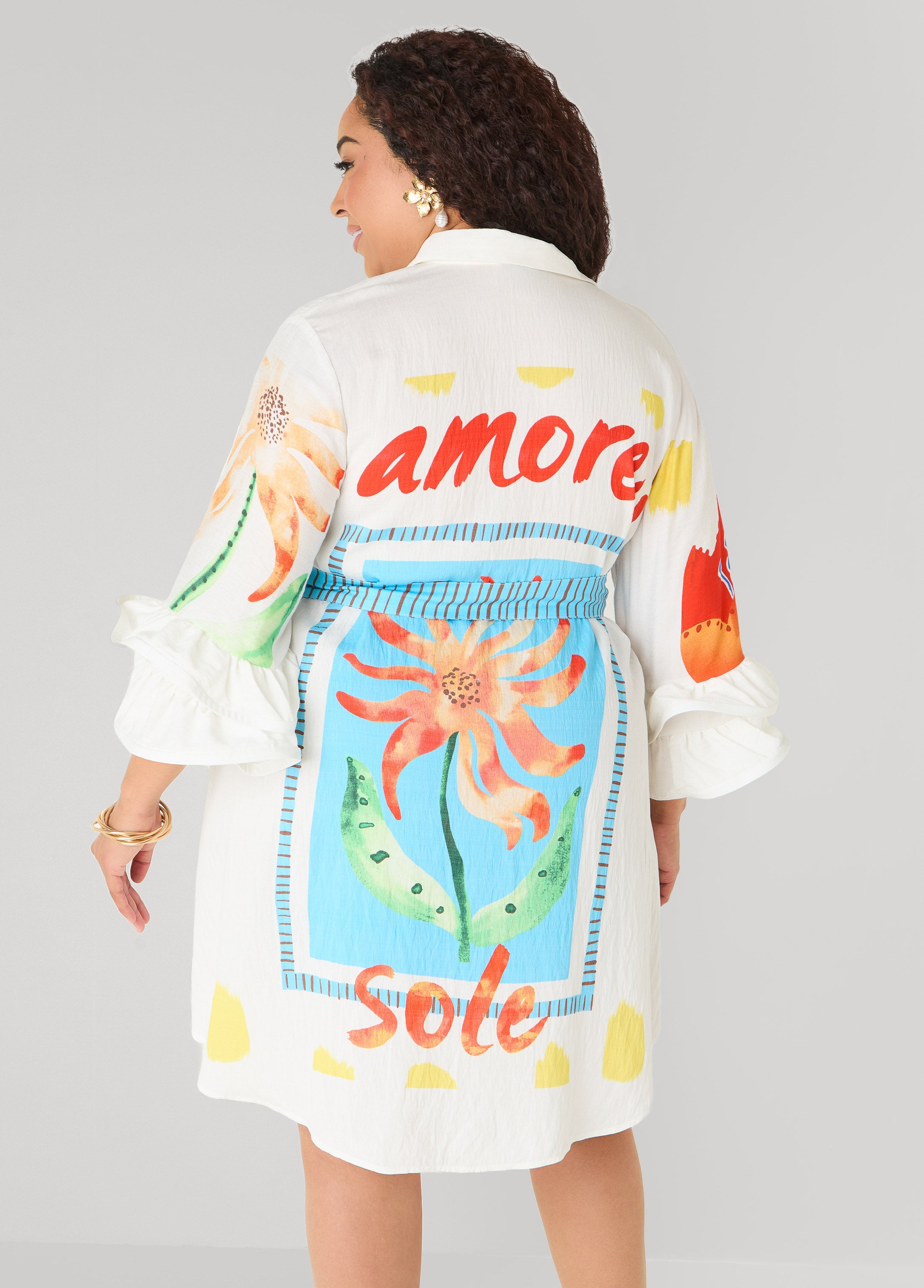 Ruffled Amore Shirtdress
