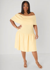 Off The Shoulder Sweater Dress
