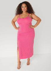 Ribbed Maxi Bodycon Dress
