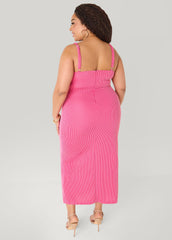 Ribbed Maxi Bodycon Dress