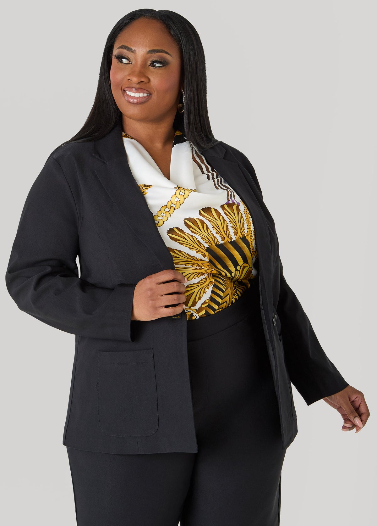 Millennium Buttoned Blazer