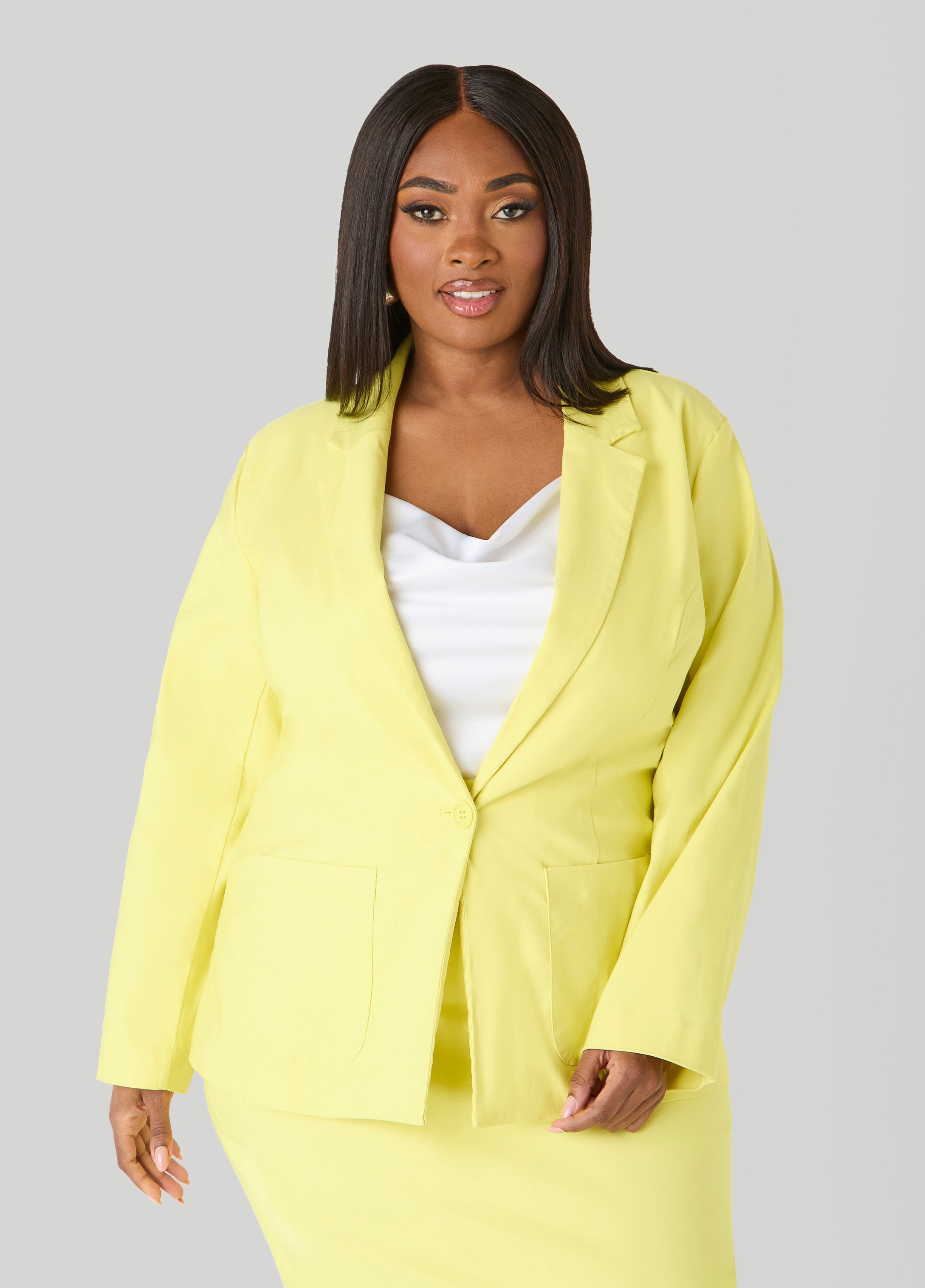 Millennium Button Front Blazer