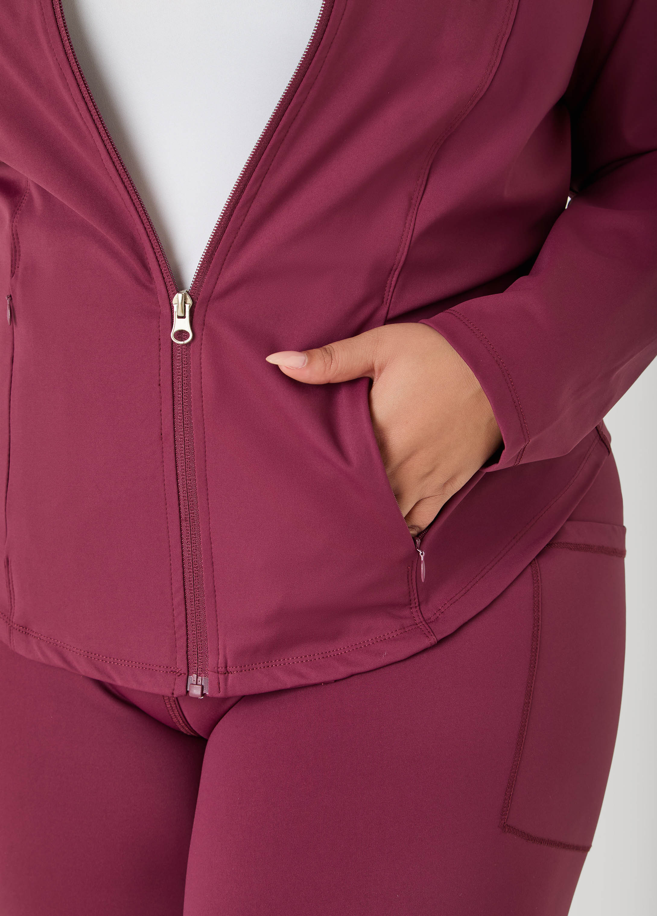 Zip Front Athletic Jacket
