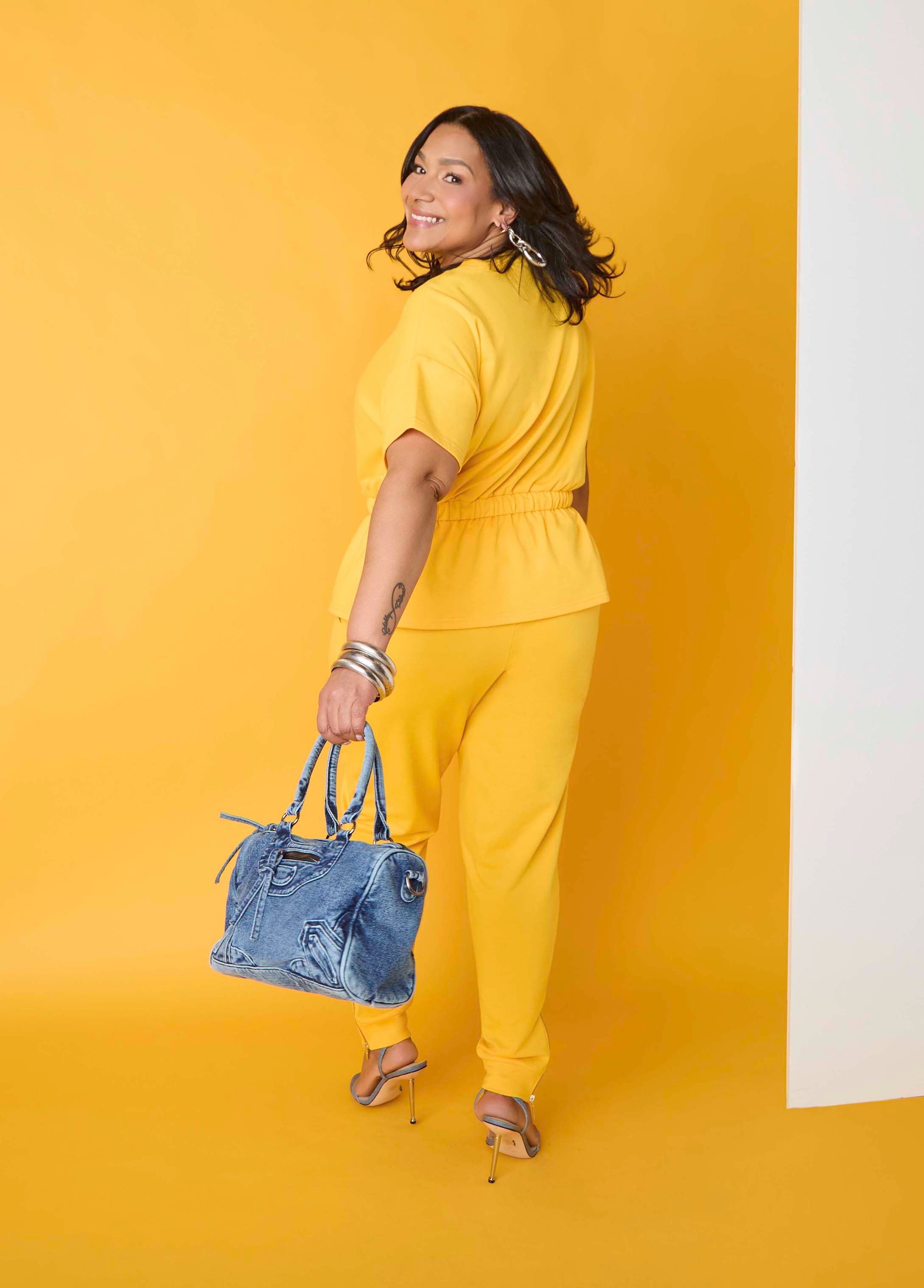 Drawstring Peplum Sweatshirt
