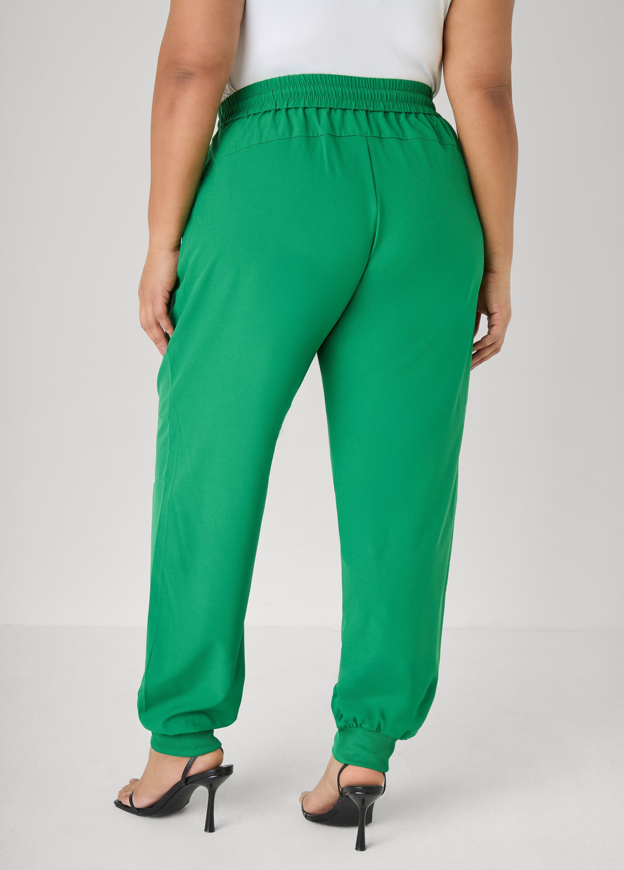 Drawstring Mid Rise Joggers
