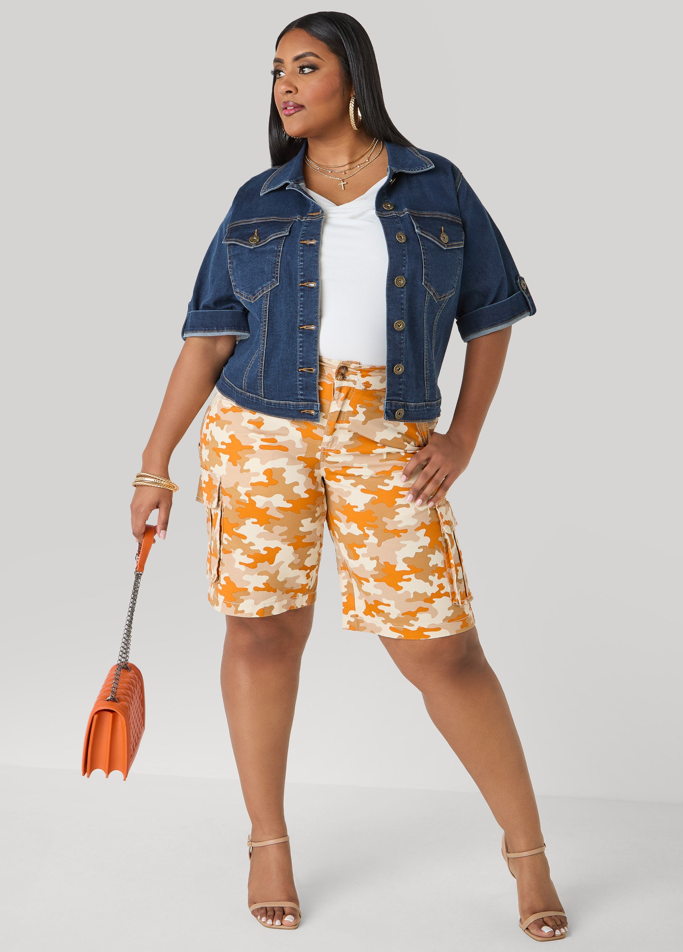 Camo Cargo Bermuda Shorts
