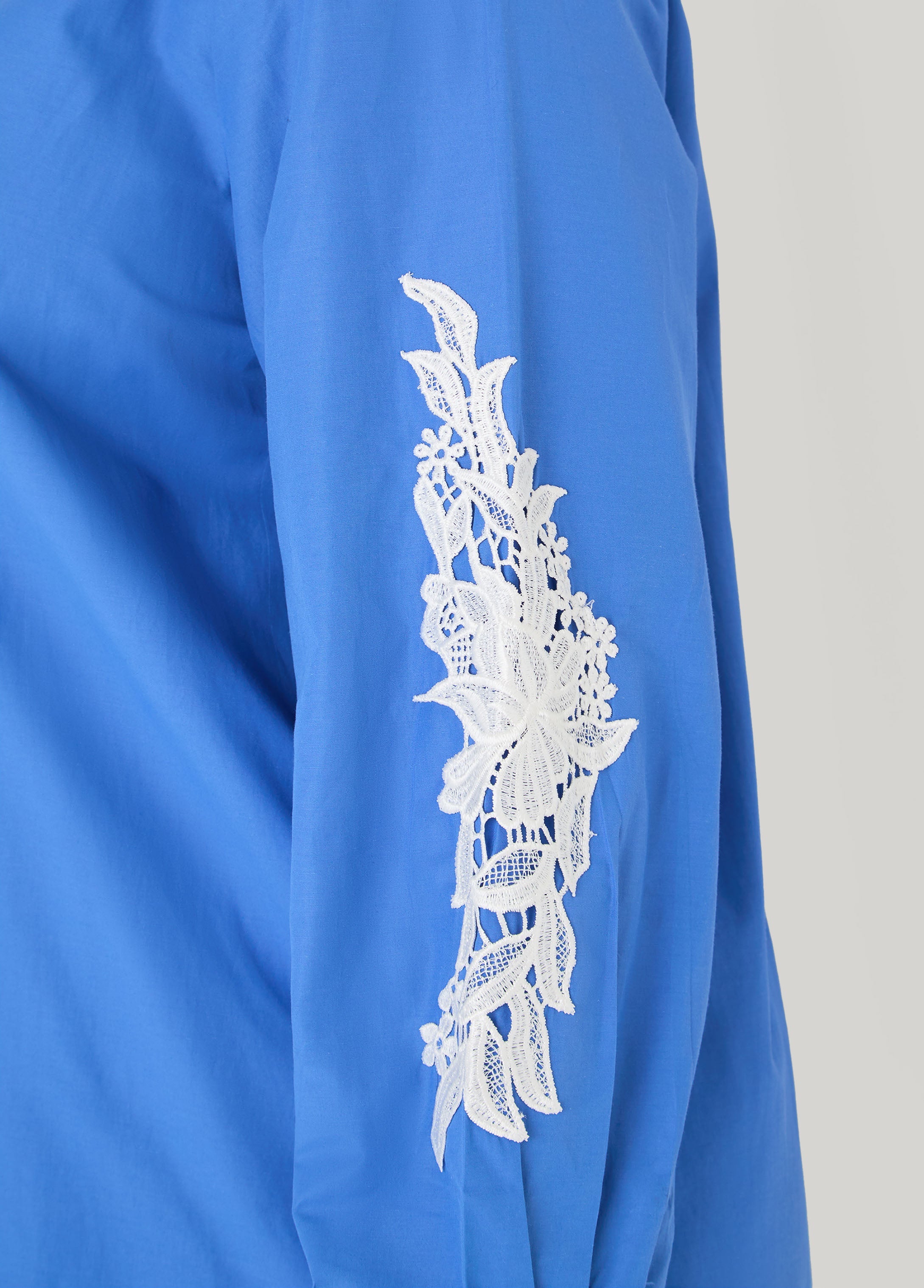 Applique Cotton Blend Shirt