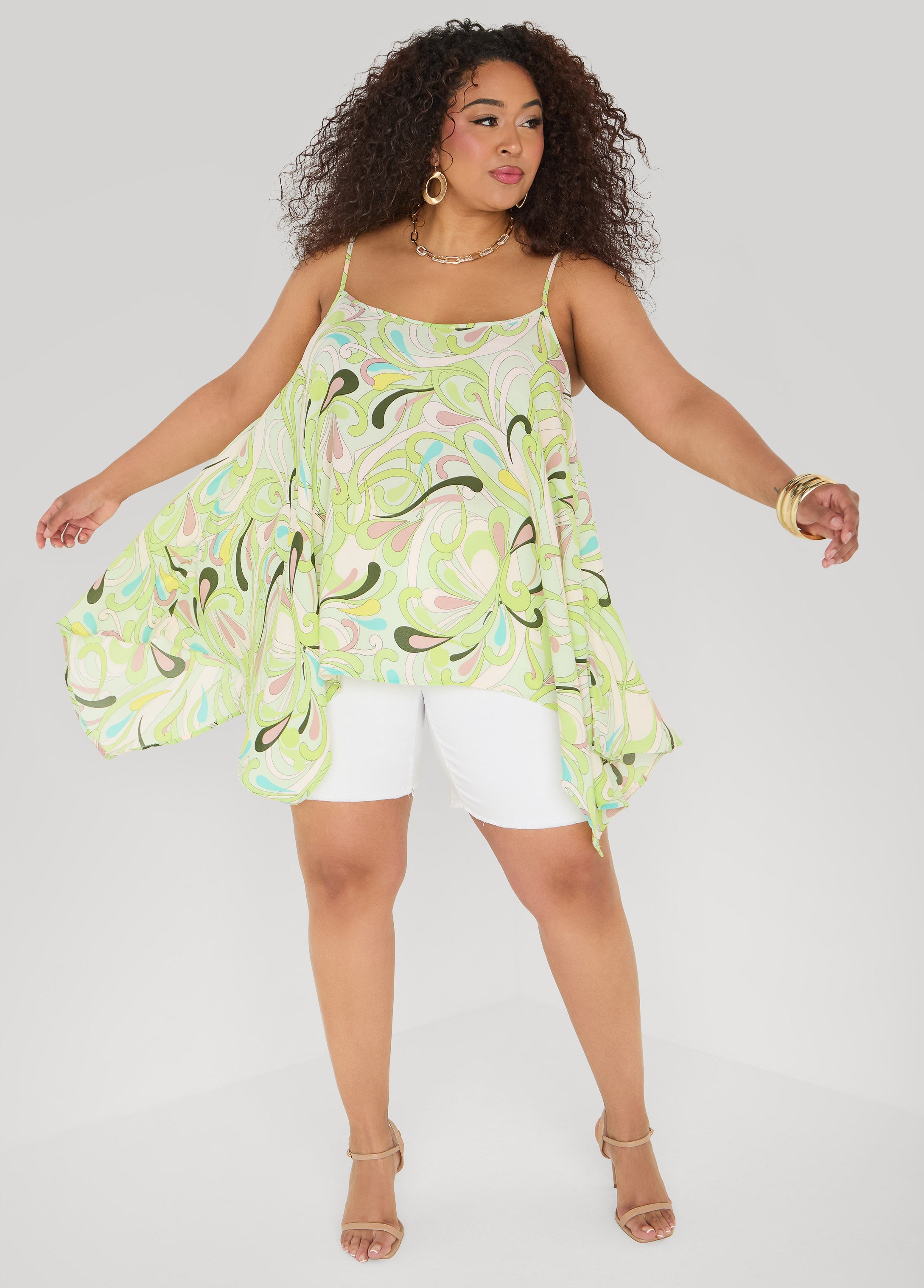 Paisley Print Handkerchief Tank