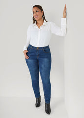 Tall Cotton Blend Collared Shirt