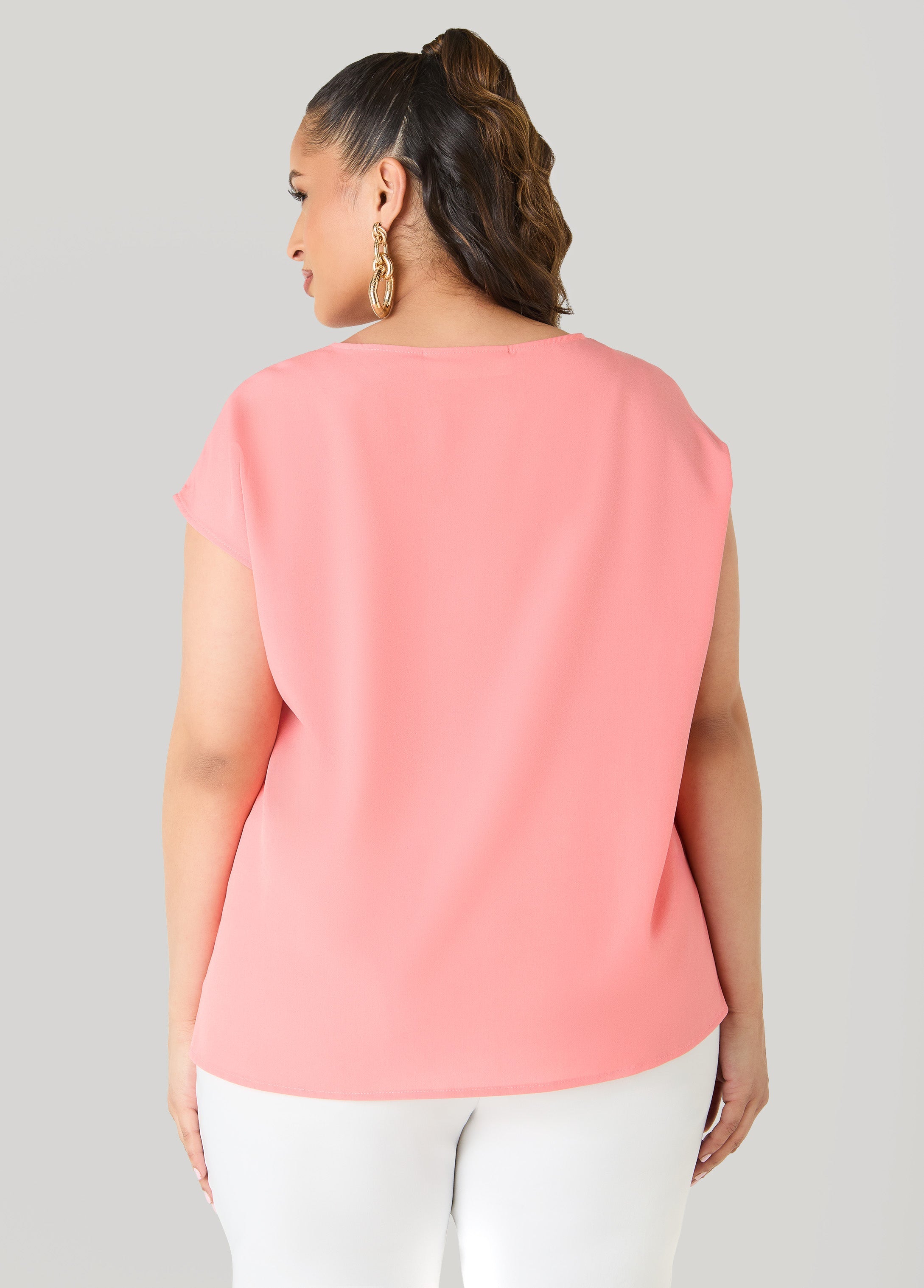 Embellished Crepe Top