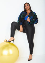 Faux Stretch Leather Leggings