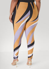Swirl Print Leggings