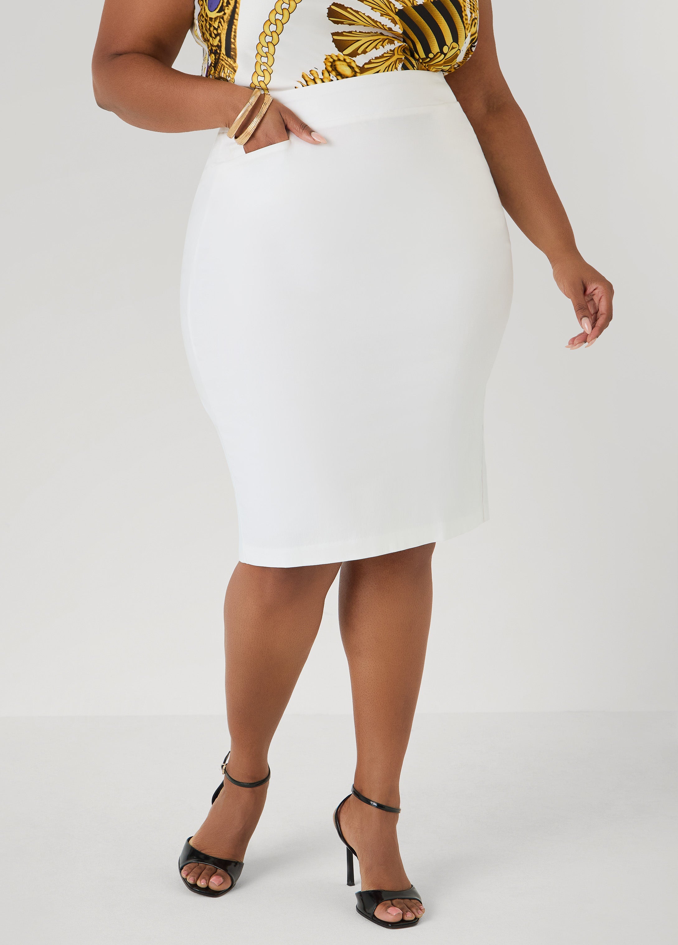 Millennium Twill Pencil Skirt