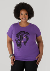 Powerful Glittered Graphic Tee