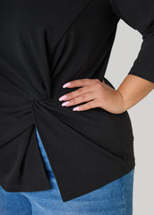 Knotted Boat Neck Top