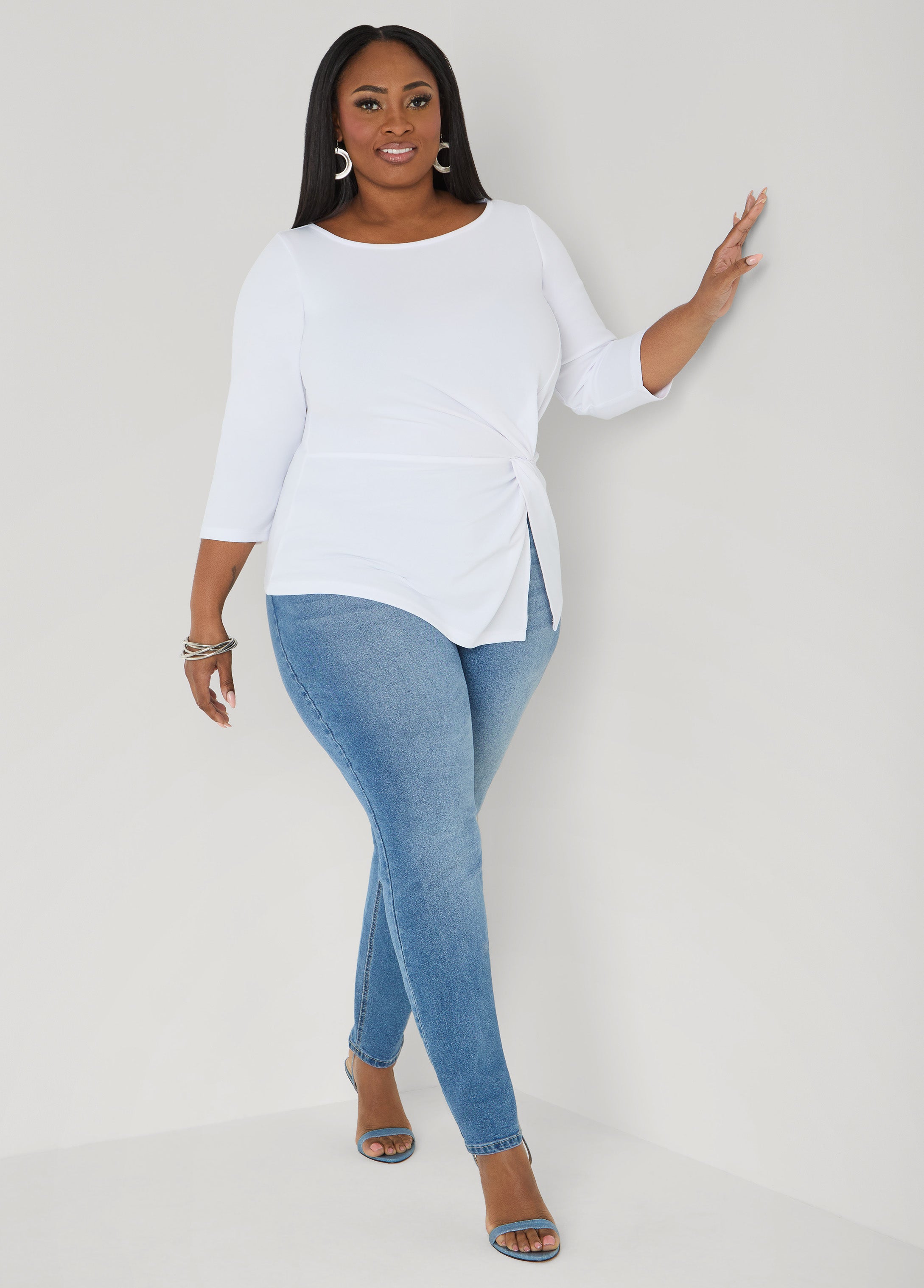 Knotted Boat Neck Top