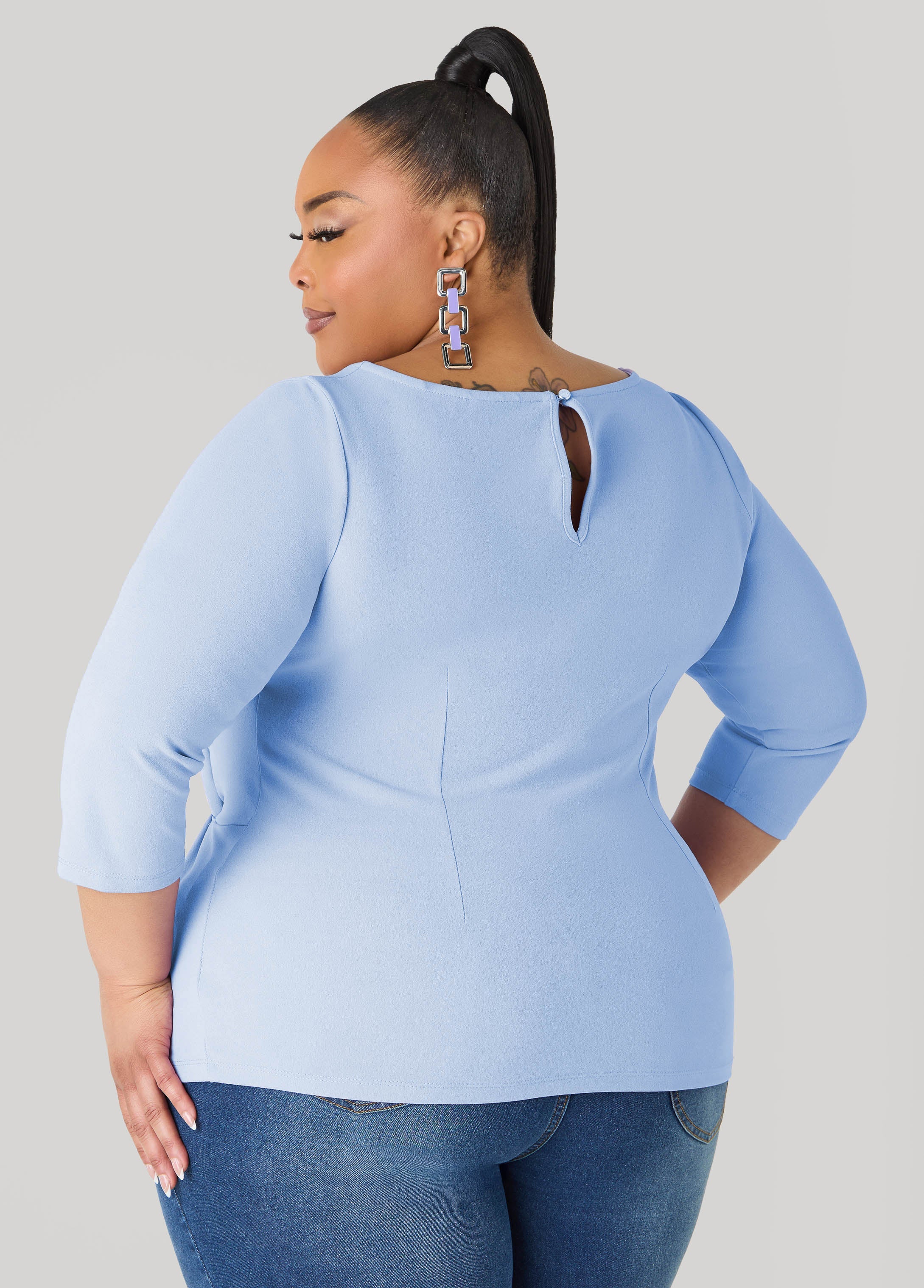 Knotted Boat Neck Top