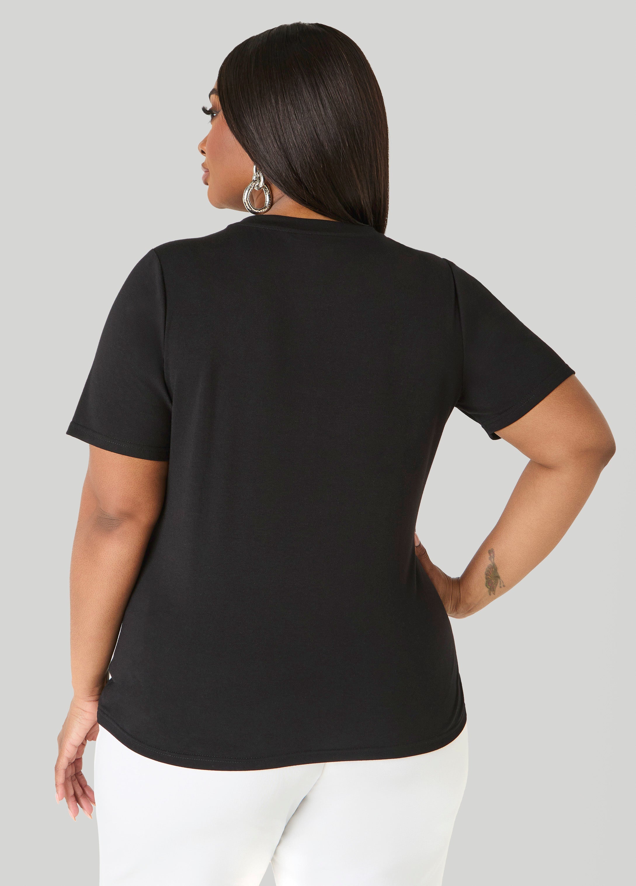 Mama Sequined Tee