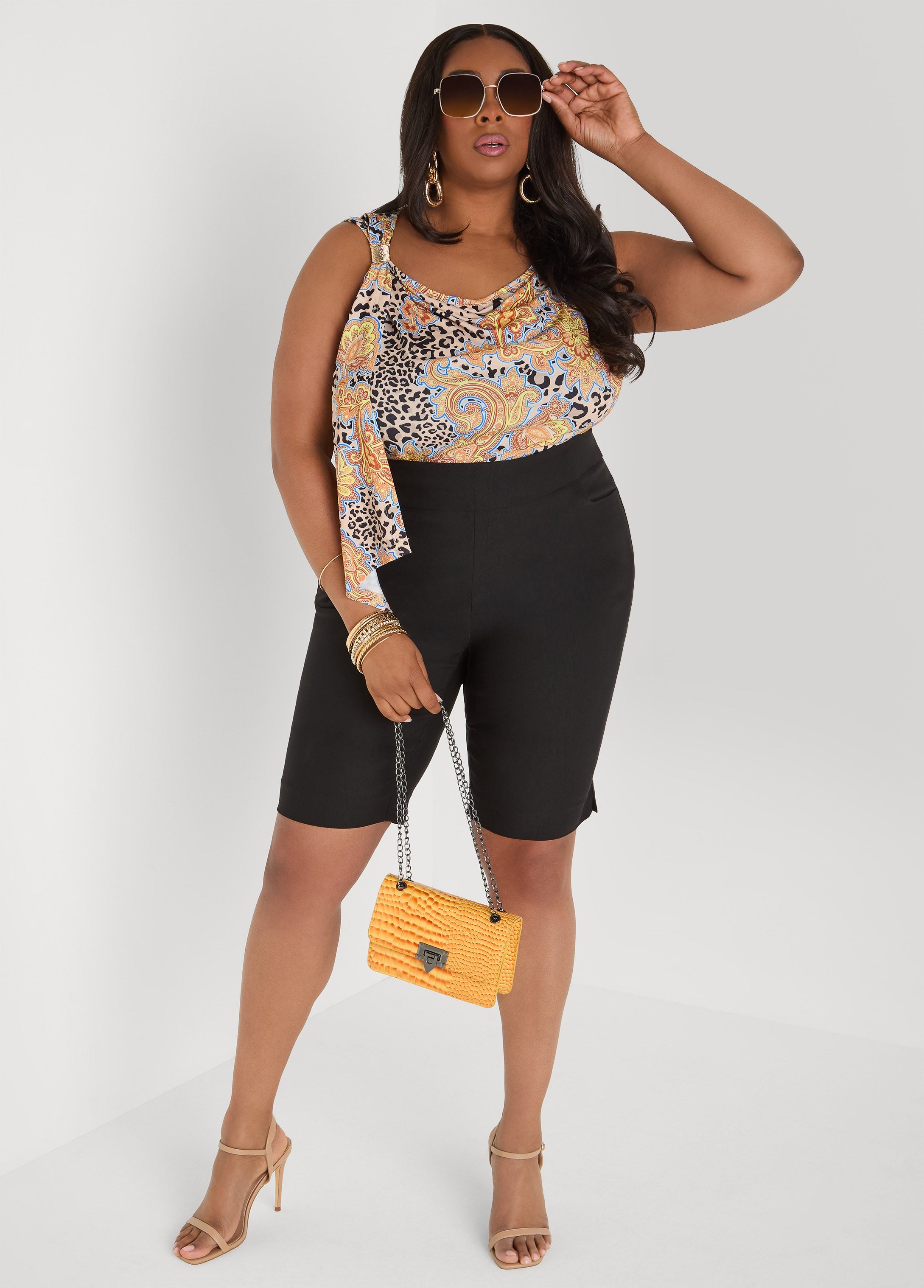 Draped Printed Tank