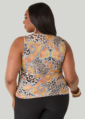 Draped Printed Tank