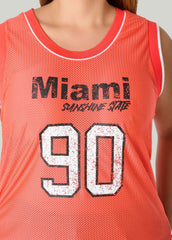 Drawstring Basketball Jersey