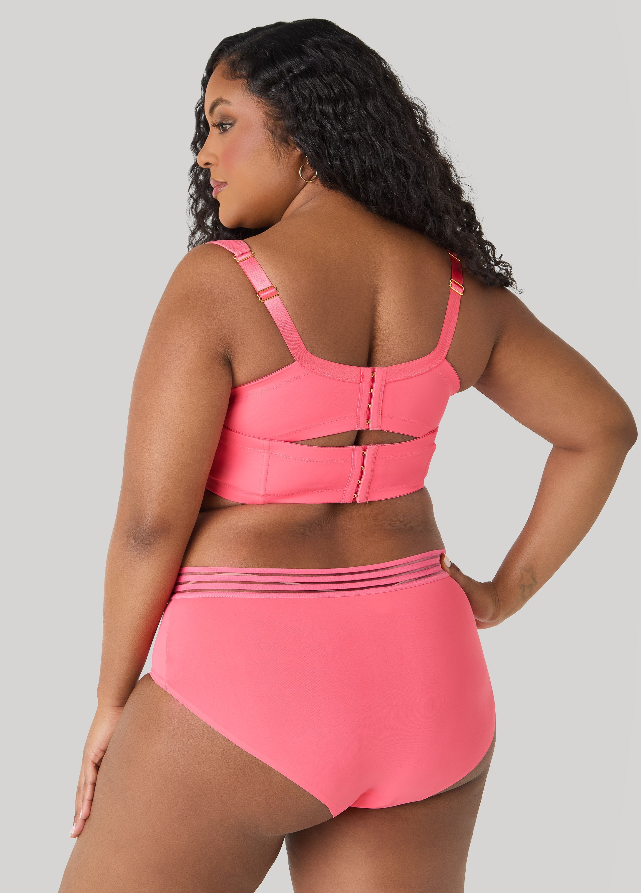 Sheer Striped Microfiber Briefs