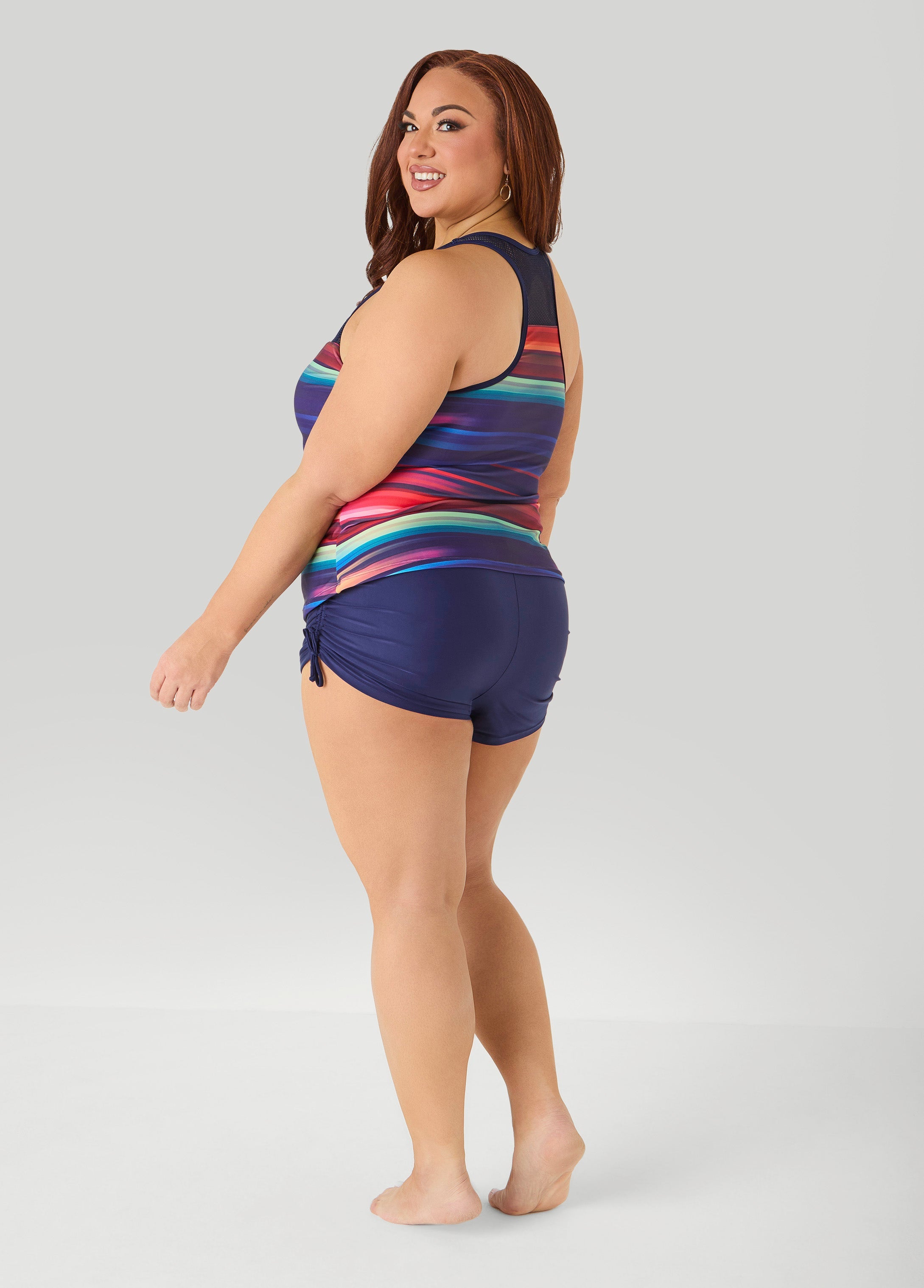 Striped Tankini Set