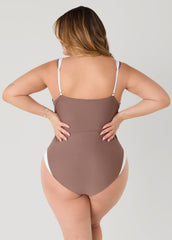 Two Tone U Ring Swimsuit