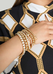 Heart And Cross Stretch Bracelets
