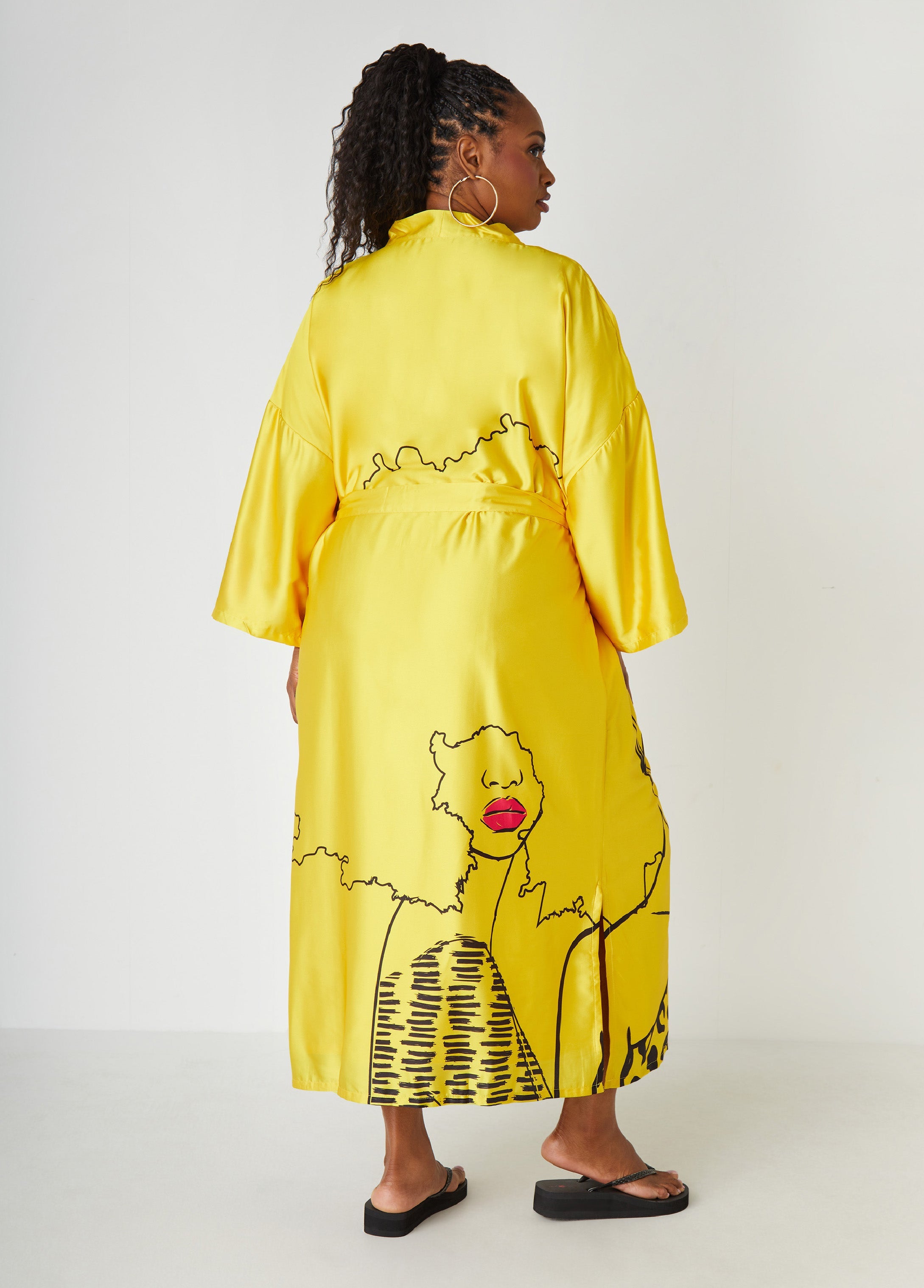 Pardon My Fro™ Mahogany Kimono