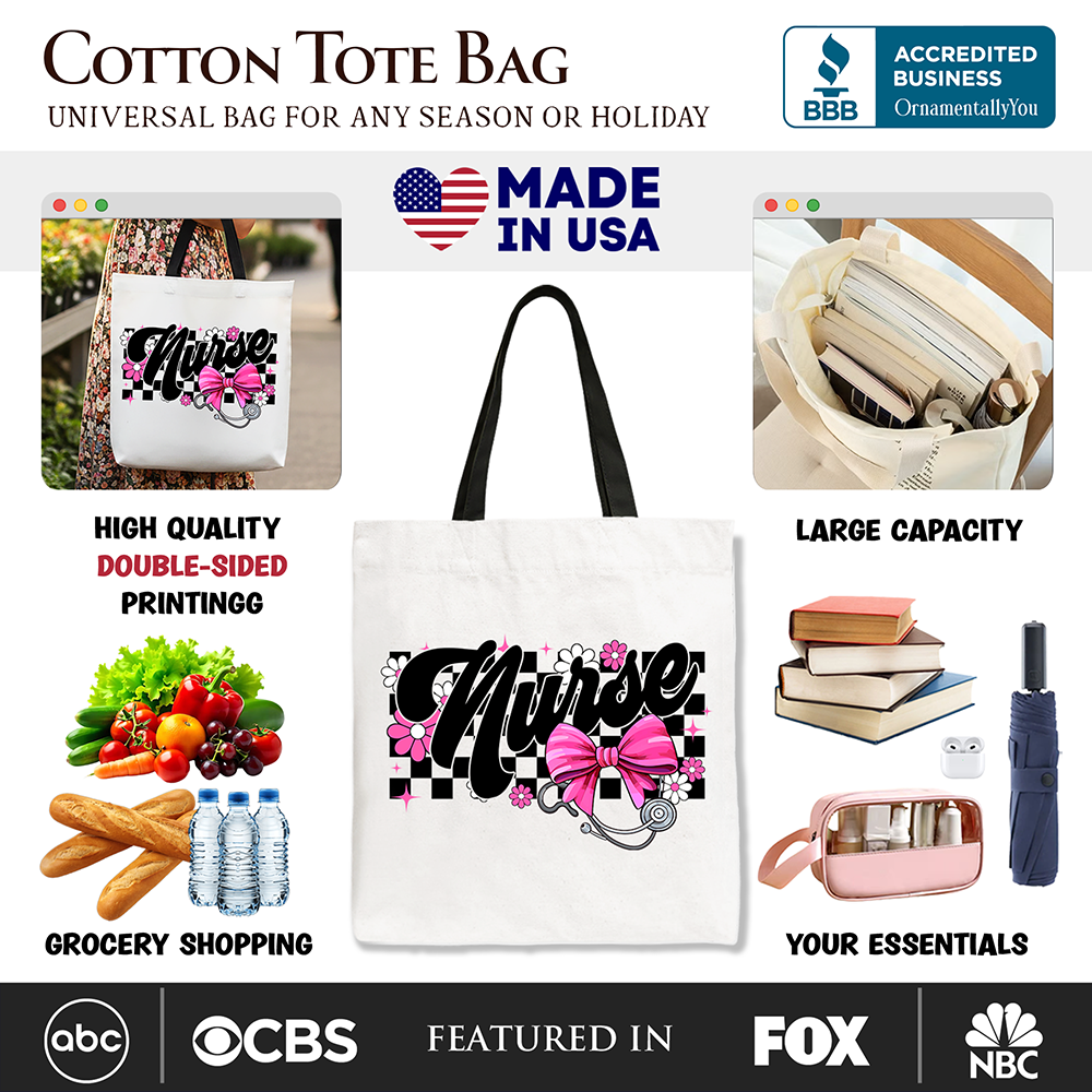 Nurse Canvas Tote Bag