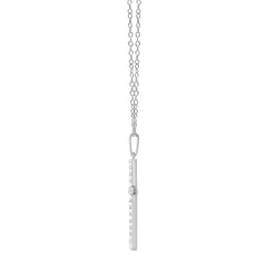 0.25 Carat Lab Grown Cross Diamond Necklace